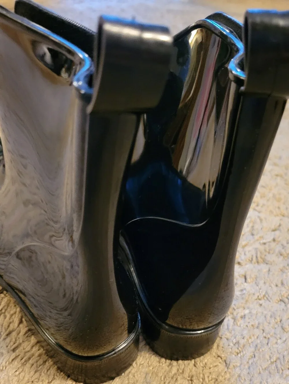 Black Women's Chelsea Rain Boots